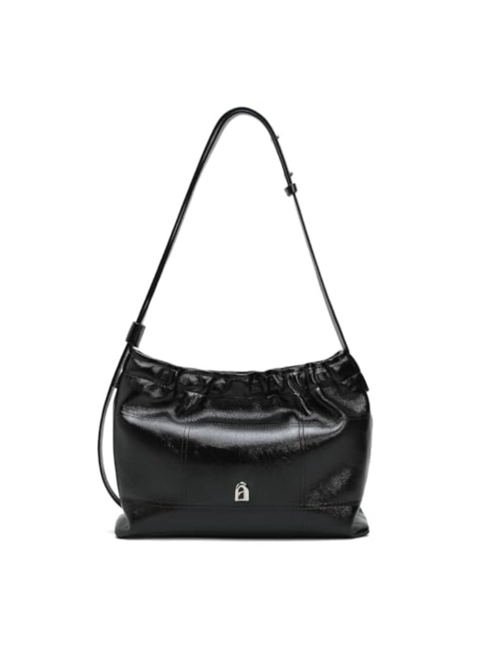 Leather Crescent Hobo Shoulder Bag Adjustable Strap Travel Purse